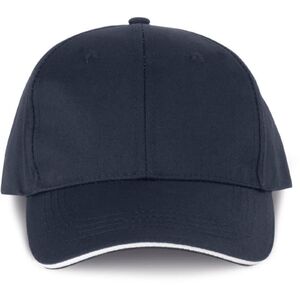 WK DESIGNED TO WORK WKP 145 - Unisex 6 panelov&aacute; k&scaron;iltovka - n&aacute;mořn&iacute; modr&aacute;/feh&eacute;r