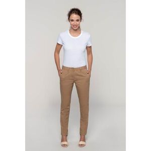 KARIBAN VINTAGE CHINO K741 / Női nadr&aacute;g - tevesz&iacute;n 36