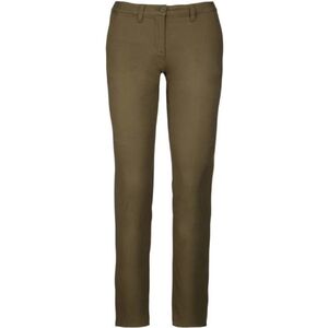 KARIBAN VINTAGE CHINO K741 / Női nadr&aacute;g - vil&aacute;gos khaki 34