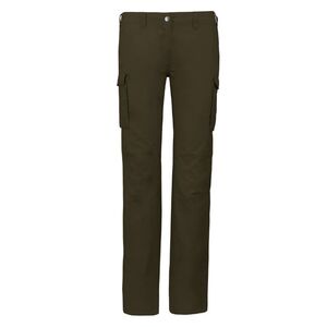 KARIBAN VINTAGE K746 / Női ny&aacute;ri zsebes nadr&aacute;g - vil&aacute;gos khaki 40