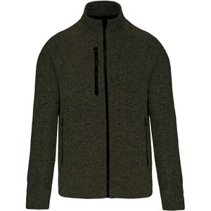 KARIBAN VINTAGE K9106 / F&eacute;rfi pul&oacute;verdzseki - s&ouml;t&eacute;t khaki melange S