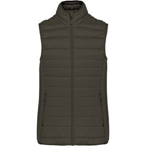 KARIBAN VINTAGE K6114 / Női b&eacute;lelt mell&eacute;ny - s&ouml;t&eacute;t khaki XS