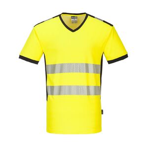 PORTWEST HI-VIS PW310 / Funkcion&aacute;lis f&eacute;nyvisszaverő p&oacute;l&oacute; - HV s&aacute;rga/fekete 4XL