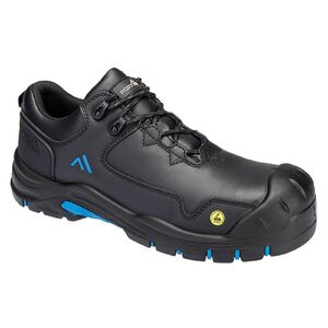 PORTWEST APEX S3S ESD HRO SR SC FO FC19 / Kompozit biztons&aacute;gi cipő S3S ESD HRO SR SC - fekete/k&eacute;k 37