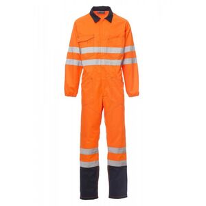 PAYPER SHIP 001315-0336 / Nagy l&aacute;that&oacute;s&aacute;g&uacute; over&aacute;l f&eacute;nyvisszaverő cs&iacute;kokkal - narancss&aacute;rga/s&ouml;t&eacute;tk&eacute;k XXXL