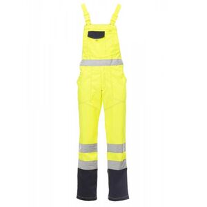 PAYPER SKILL FLUO 001316-033 / F&eacute;nyvisszaverő kant&aacute;ros nadr&aacute;g - s&aacute;rga/s&ouml;t&eacute;tk&eacute;k XXXL