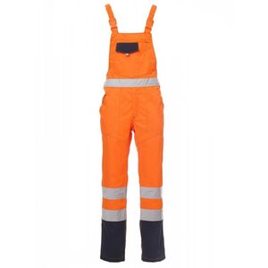 PAYPER SKILL FLUO 001316-033 / F&eacute;nyvisszaverő kant&aacute;ros nadr&aacute;g - narancss&aacute;rga/s&ouml;t&eacute;tk&eacute;k XXXL