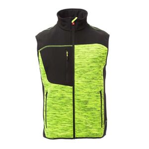 PAYPER TOUR S00361-0103 / Technikai k&ouml;t&ouml;tt mell&eacute;ny softshell bet&eacute;tekkel - fluo s&aacute;rga/fekete XXXL