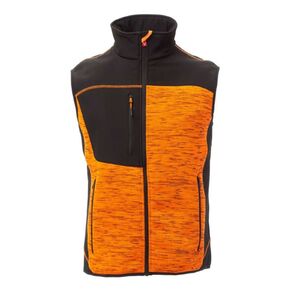 PAYPER TOUR S00361-0103 / Technikai k&ouml;t&ouml;tt mell&eacute;ny softshell bet&eacute;tekkel - narancss&aacute;rga fluo/fekete 5XL