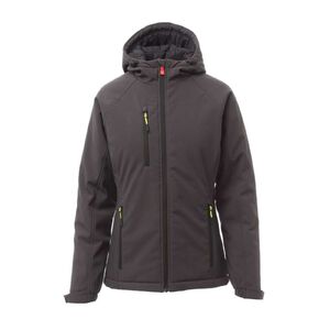 PAYPER GALE PAD LADY S00579-P114 / Softshell t&eacute;likab&aacute;t kapucnival - antracit/fekete L