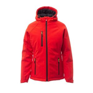 PAYPER GALE PAD LADY S00579-P114 / Softshell t&eacute;likab&aacute;t kapucnival - piros/fekete L