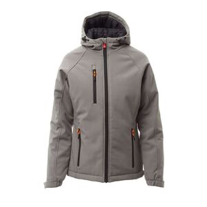 PAYPER GALE PAD LADY S00579-P114 / Softshell t&eacute;likab&aacute;t kapucnival - f&uuml;stsz&iacute;nű/fekete L