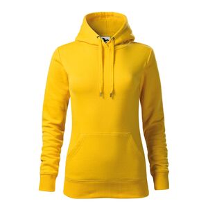 MALFINI CAPE 414 / Női kapucnis pul&oacute;ver - s&aacute;rga XS