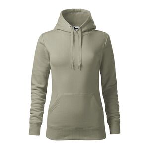 MALFINI CAPE 414 / Női kapucnis pul&oacute;ver - vil&aacute;gos khaki XS