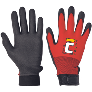 JACDAW piros m&aacute;rtott nylon kesztyű