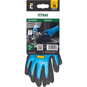 TETRAX kesztyű latex akaszt&oacute;f&uuml;llel