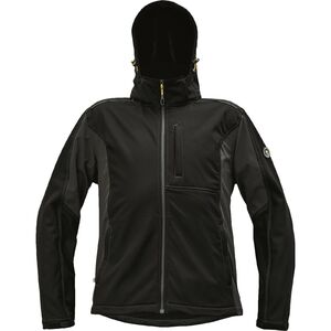 CERVA DAYBORO / Softshell dzseki levehető kapucnival - fekete S
