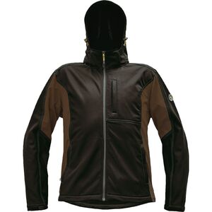 CERVA DAYBORO / Softshell dzseki levehető kapucnival - s&ouml;t&eacute;tbarna S