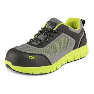 CXS LAND FALSTER S1P / Ultrak&ouml;nnyű, alacsony sz&aacute;r&uacute; cipő S1P - fekete/z&ouml;ld 37