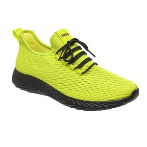 BENNON NEXO YELLOW/FEKETE LOW / Ultrak&ouml;nnyű, l&eacute;legző, alacsony sz&aacute;r&uacute; cipő - s&aacute;rga/fekete 35
