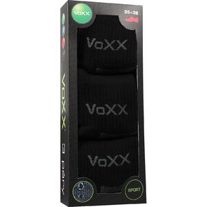 VoXX CADDY B / Sportzokni aj&aacute;nd&eacute;kdobozban, 3 p&aacute;r - fekete 35-38