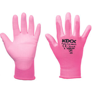 PRETTY PINK kesztyű nylon  PU