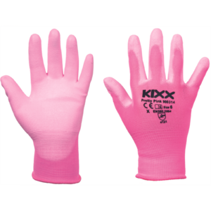 PRETTY PINK kesztyű nylon  PU